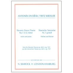 Dvořák, A.: Slawische Tanzweisen Nr. 1 G-Moll