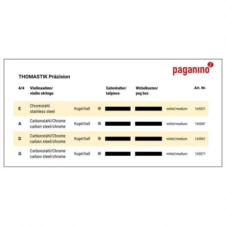 PRÄZISION Violin String SET By Thomastik-Infeld 4 PRÄZISION Violin String SET By Thomastik-Infeld - Image 2
