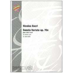 Bacri, N.: Sonata Variata Op. 70c