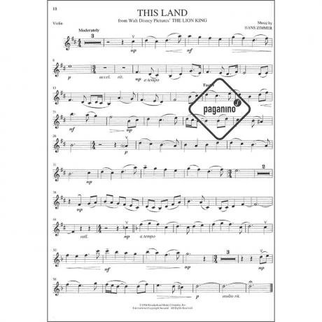 Disney Movie Magic For Violin 4 Disney Movie Magic For Violin - Image 2