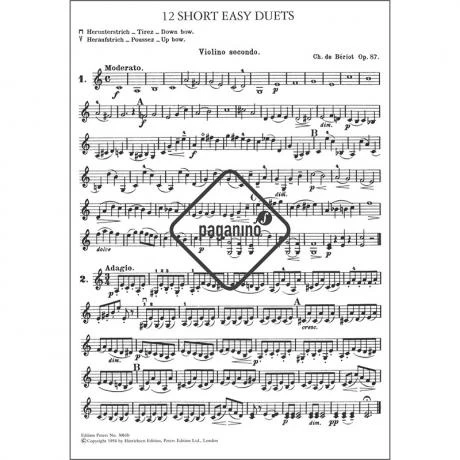 Bériot, Ch. D.: 12 Petits Duos Faciles Op. 87 4 Bériot, Ch. D.: 12 Petits Duos Faciles Op. 87 - Image 2