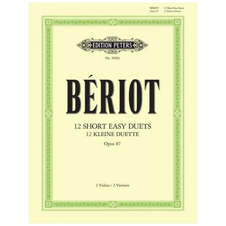 Bériot, Ch. D.: 12 Petits Duos Faciles Op. 87 3 Bériot, Ch. D.: 12 Petits Duos Faciles Op. 87