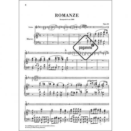 Beethoven, L. V.: 2 Romanzen Op. 40 Und Op. 50 5 Beethoven, L. V.: 2 Romanzen Op. 40 Und Op. 50 - Image 3