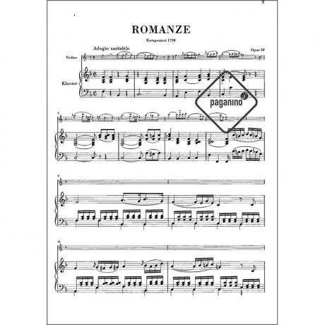 Beethoven, L. V.: 2 Romanzen Op. 40 Und Op. 50 4 Beethoven, L. V.: 2 Romanzen Op. 40 Und Op. 50 - Image 2