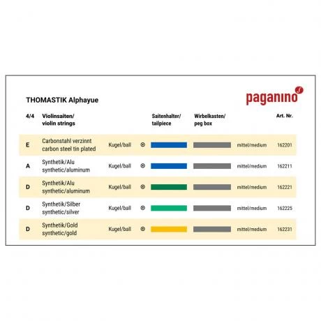 ALPHAYUE Violin String G By Thomastik-Infeld 4 ALPHAYUE Violin String G By Thomastik-Infeld - Image 2